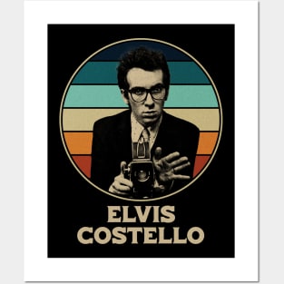 retro elvis costello Posters and Art